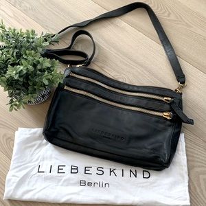 Liebeskind Berlin Black Leather Kara Crossbody 🌟